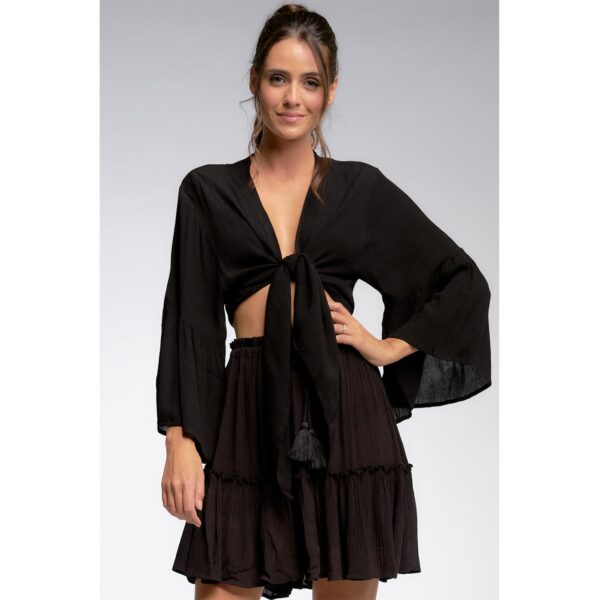 Crop Top Elan negro