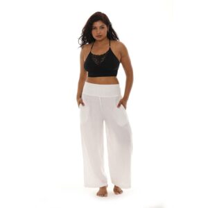 Pantalon Sunny Oceans flojo blanco