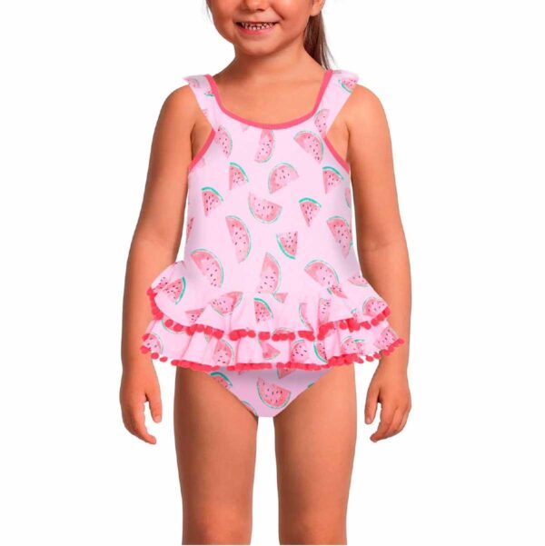 Calzoneta Real Love SS ruffle y ponpones sandia niña 2T-4T - Imagen 3