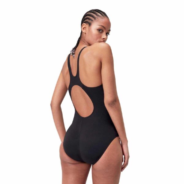 Calzoneta Speedo Endurance+ HyperBoom Splice muscleback mujer negro/naranja - Imagen 5