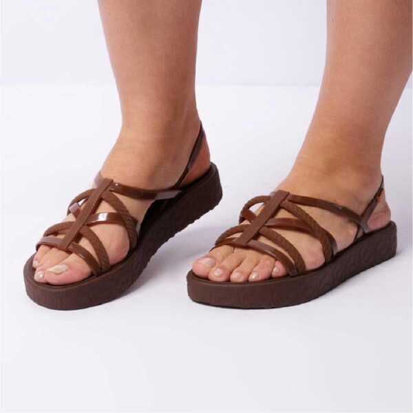 Sandalia Ipanema Diversa Flatform café mujer - Imagen 3