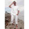 Pantalon Giocam Capri blanco hombre