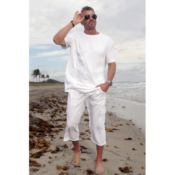 Pantalon Giocam Capri blanco hombre
