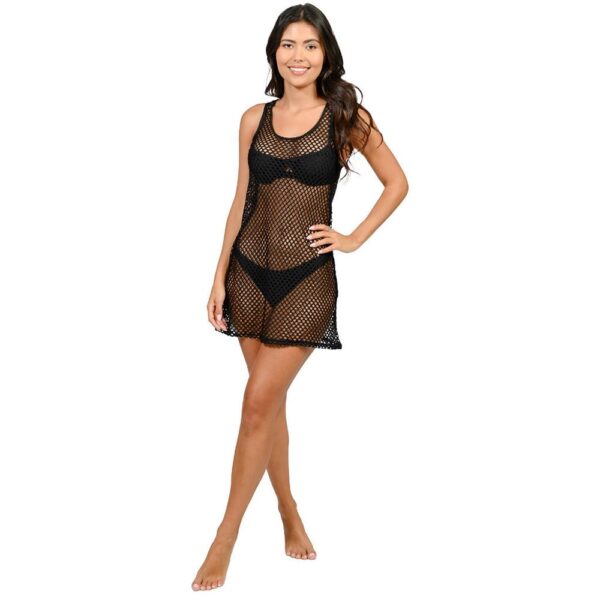 Salida Ingear sin mangas calada gruesa negra