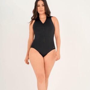 Calzoneta Garotas negra con zipper y cuello