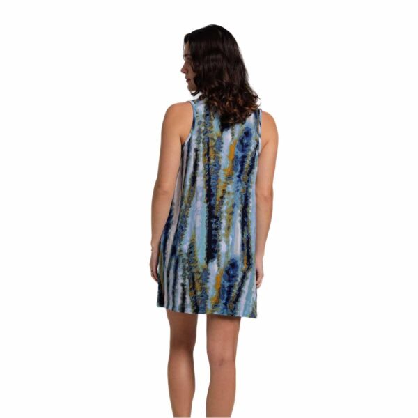 Vestido J.Valdi corto Cascada lace up - Imagen 3