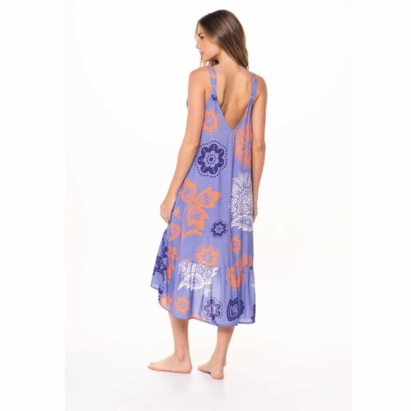 Vestido Garotas corto Mandala lila flores moradas bolero - Imagen 2