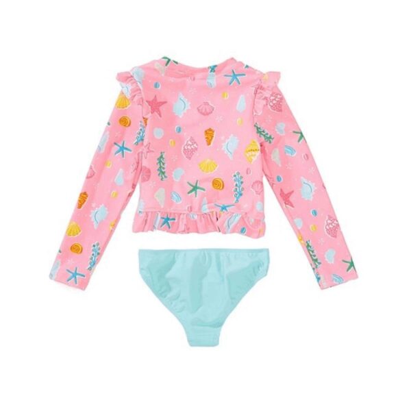 Set de rashguard Angel Beach M/L Super Shell niña 4-6x - Imagen 2