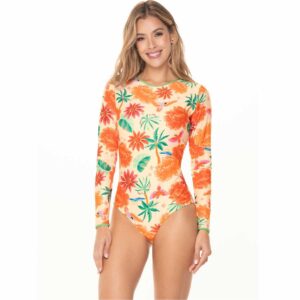 Calzoneta Garotas M/L Serena crudo flores rojas