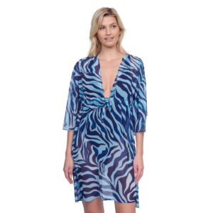 Vestido Gottex corto Wildest Dream azul