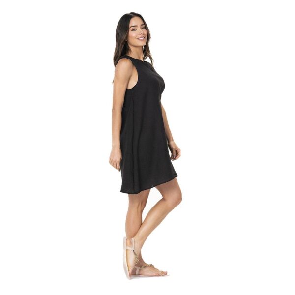 Vestido Garotas corto sin mangas negro - Imagen 2