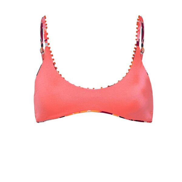 Top Maaji SP25 Coral Leafy Liberties - Imagen 5