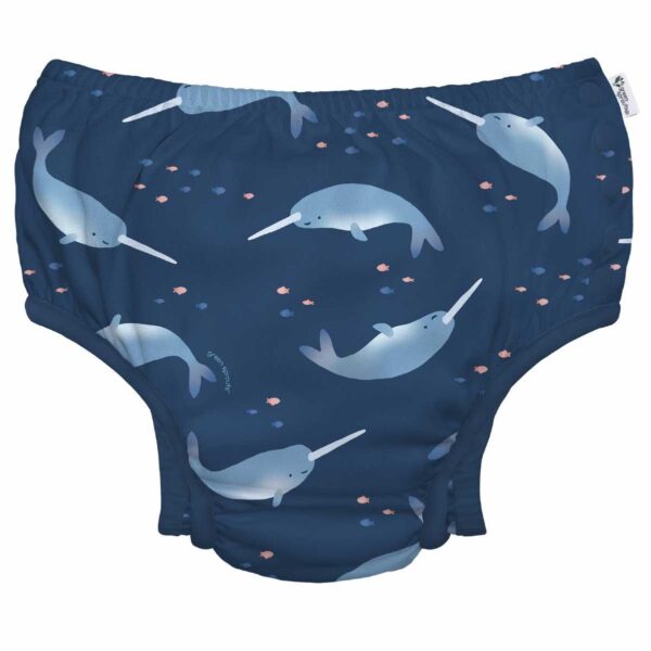 Pañal de agua Green Sprouts Eco Snap narval azul