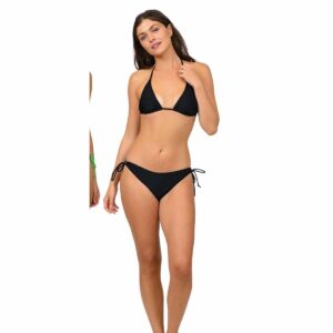 Bikini Poetry in Ocean SS 2 pz triangulo negro mujer