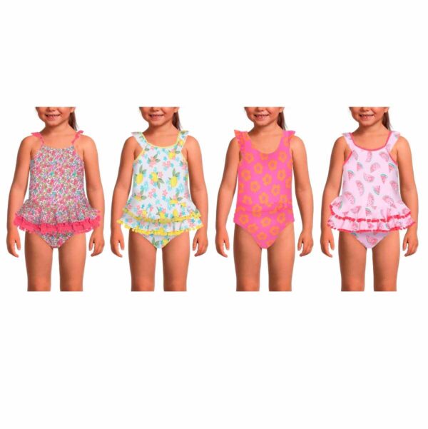 Calzoneta Real Love SS ruffle y ponpones sandia niña 2T-4T - Imagen 5
