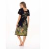 Vestido Garotas corto Selva negro con palmera - Imagen 2