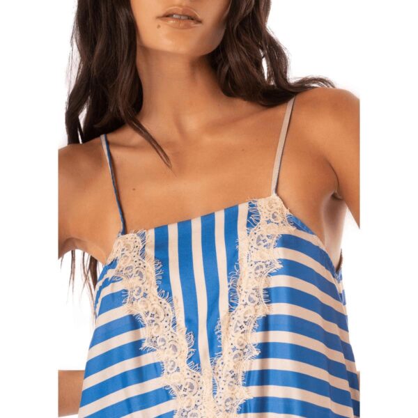 Vestido Maaji largo SP25 Azure Stripes Rosalia - Imagen 3
