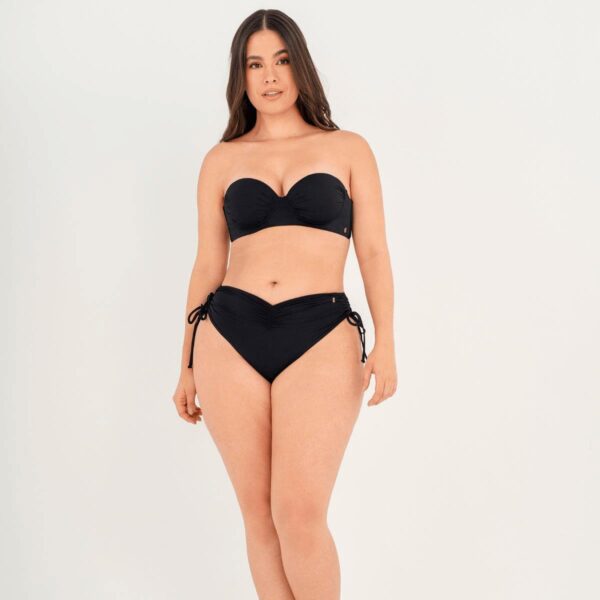Bottom Garotas medio alto lateral ajustable negro - Imagen 2