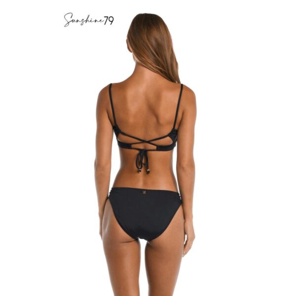 Top Sunshine 79 bralette solido negro con hebilla - Imagen 2
