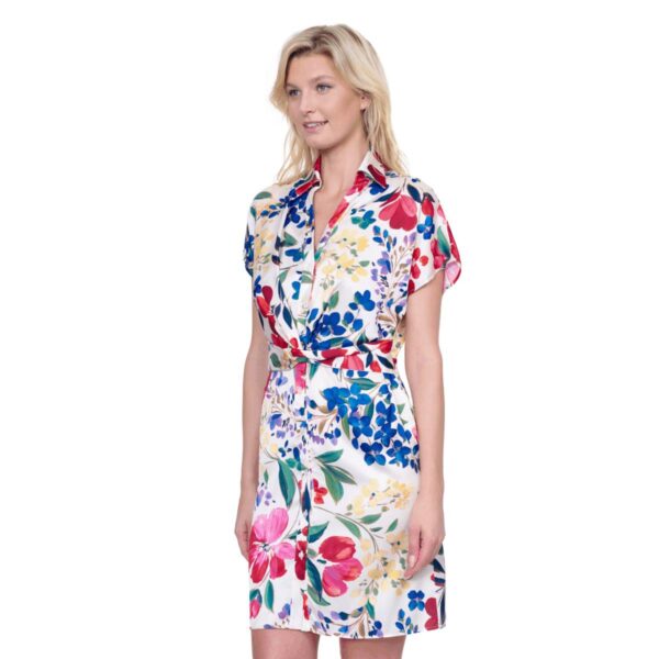Vestido Gottex corto Garden Dream blanco - Imagen 2