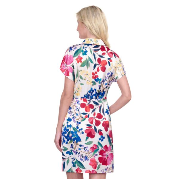 Vestido Gottex corto Garden Dream blanco - Imagen 3