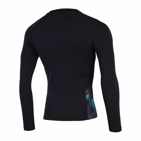 Rashguard Speedo M/L Endurance+MAX hombre negro/cuadros grises - Imagen 2