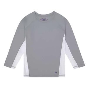 Rashguard Beach Bros SS M/L gris/blanco niño 4-6yr