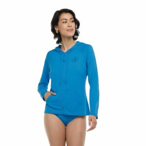 Rashguard BG Barbara M/L Wave celeste mujer
