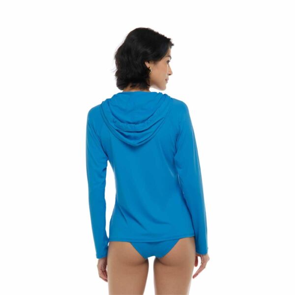 Rashguard BG Barbara M/L Wave celeste mujer - Imagen 4