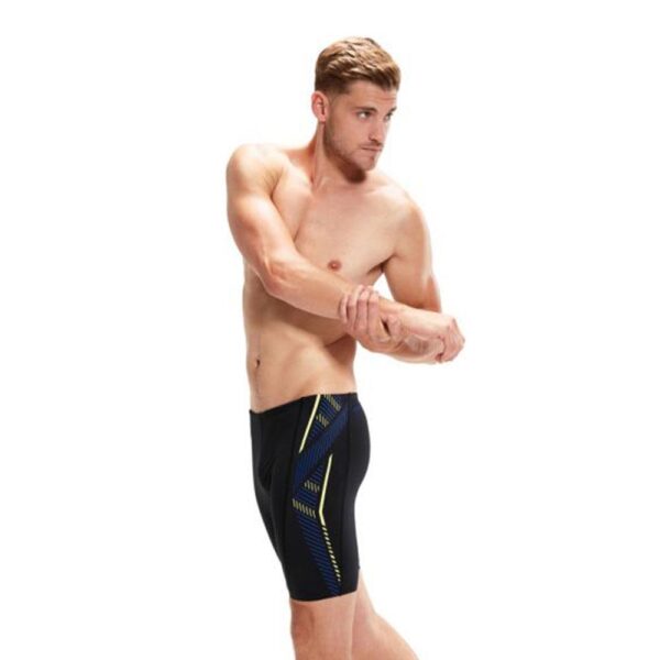 Jammer Speedo EcoEndurance+ Tech Panel hombre negro/azul/amarillo - Imagen 2
