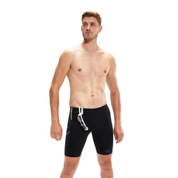 Jammer Speedo EcoEndurance+ Tech Panel hombre negro/azul/amarillo - Imagen 3