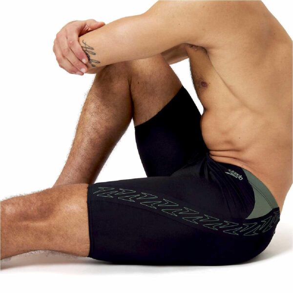 Jammer Speedo Endurance+ HyperBoom Splice hombre negro/verde musgo - Imagen 3
