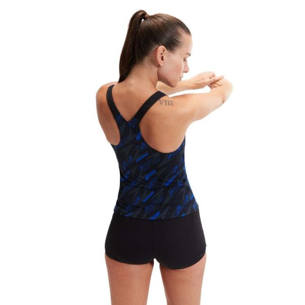 Tankini Speedo Endurance+ HyperBoom 2pzas mujer negro/azul - Imagen 4