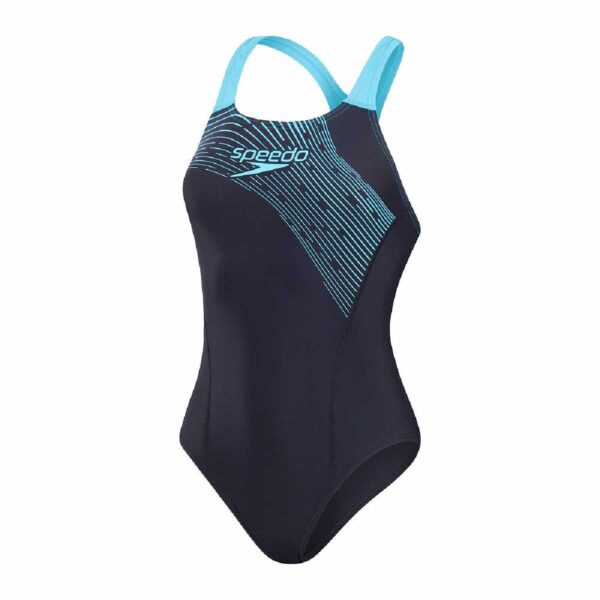 Calzoneta Speedo Medley Logo Medalist mujer azul/celeste