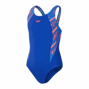 Calzoneta Speedo HyperBoom Splice Muscleback niña azul/rosado