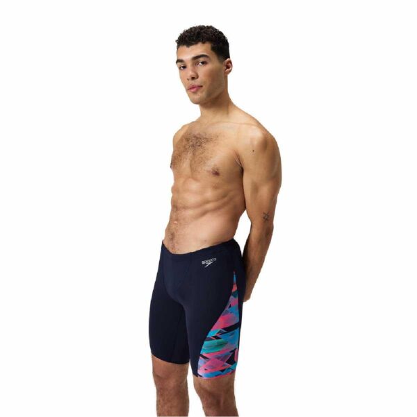 Jammer Speedo Endurance+ Allover Digi V-Cut hombre azul/rojo - Imagen 4