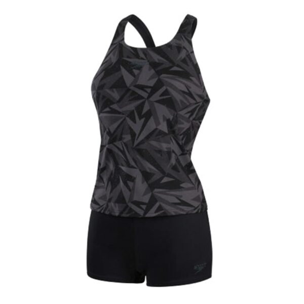Tankini Speedo HyperBoom 2pzas mujer negro/gris