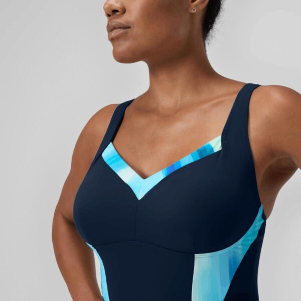 Calzoneta Speedo Shaping Printed LunaElustre mujer azul/lineas aqua - Imagen 3