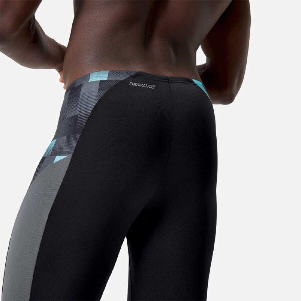Jammer Speedo Endurance+MAX Splice hombre negro/cuadros grises - Imagen 4