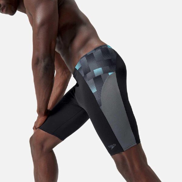 Jammer Speedo Endurance+MAX Splice hombre negro/cuadros grises - Imagen 5
