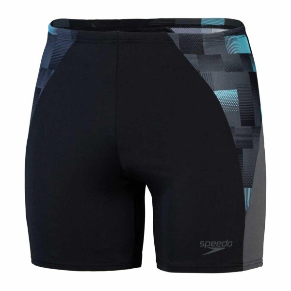Mid Jammer Speedo Endurance+MAX Splice hombre negro/cuadros grises