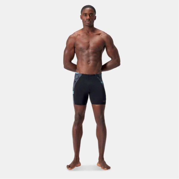 Mid Jammer Speedo Endurance+MAX Splice hombre negro/cuadros grises - Imagen 5