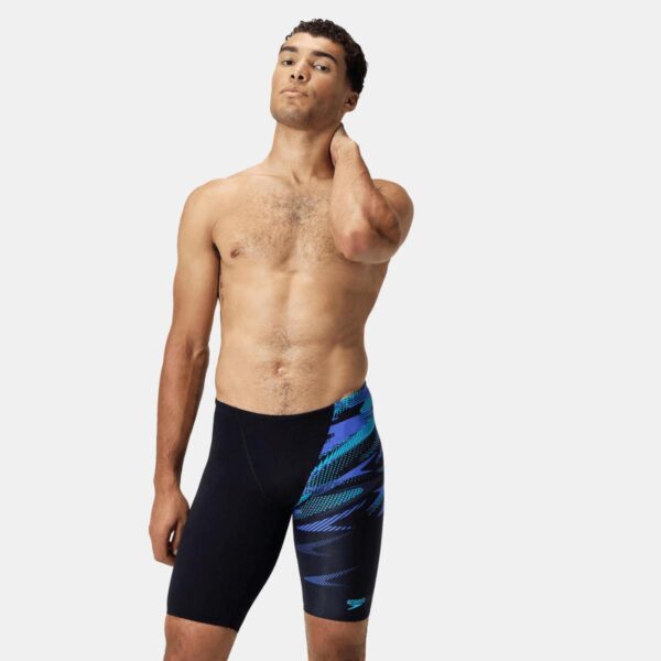 Jammer Speedo Endurance+ HyperBoom V-Cut hombre negro/rayas azules - Imagen 2