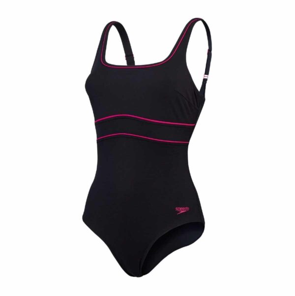 Calzoneta Speedo Shaping ContourEclipse mujer negro linea magenta