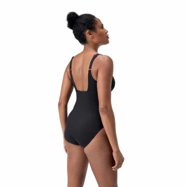Calzoneta Speedo Shaping ContourEclipse mujer negro linea magenta - Imagen 4