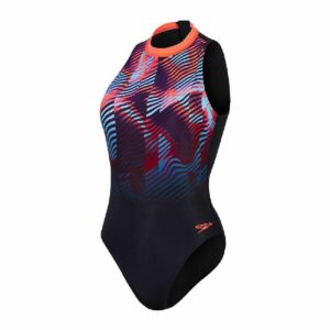 Calzoneta Speedo Endurance+MAX Hydrasuit mujer negro/rojo