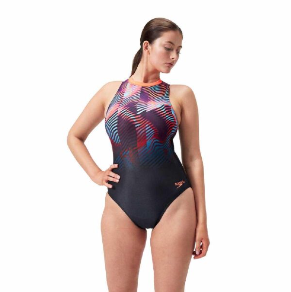 Calzoneta Speedo Endurance+MAX Hydrasuit mujer negro/rojo - Imagen 4