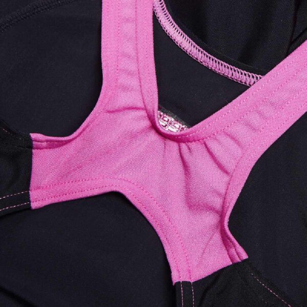 Calzoneta Speedo Panel Legsuit Digital niña negro/amarillo/rosado - Imagen 3