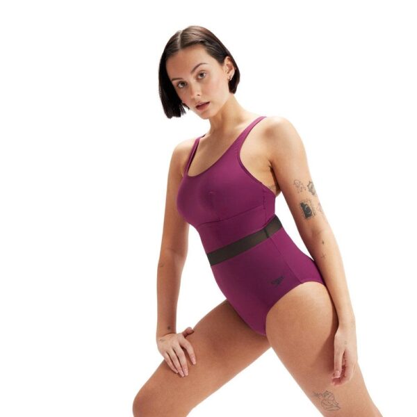 Calzoneta Speedo EcoShape Comprex LuniaGlow mujer morado - Imagen 2