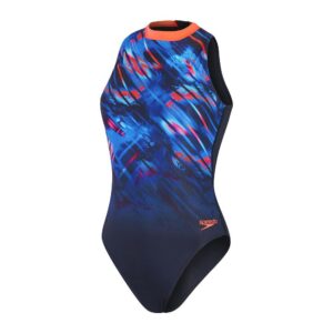 Calzoneta Speedo EcoEndurance+Max Hydrasuit mujer azul/naranja